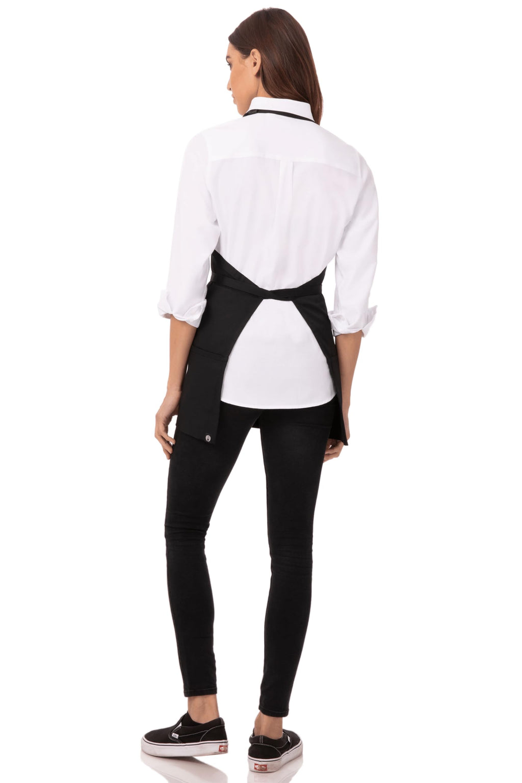 Unisex Three Pocket Apron (Black, 1 Pack)