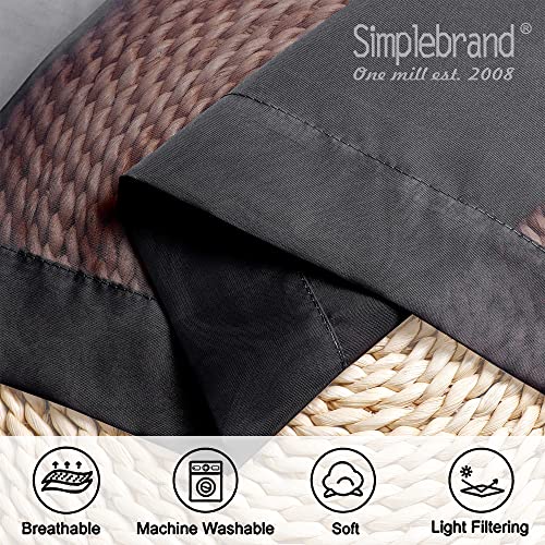 Black Sheer Curtains 120 Inches Long (Black / 42"W x 120"L (Pack of 2))