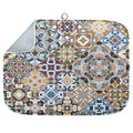 Absorbent Dish Drying Mat for Kitchen (18" x 24" / Vintage Floral)