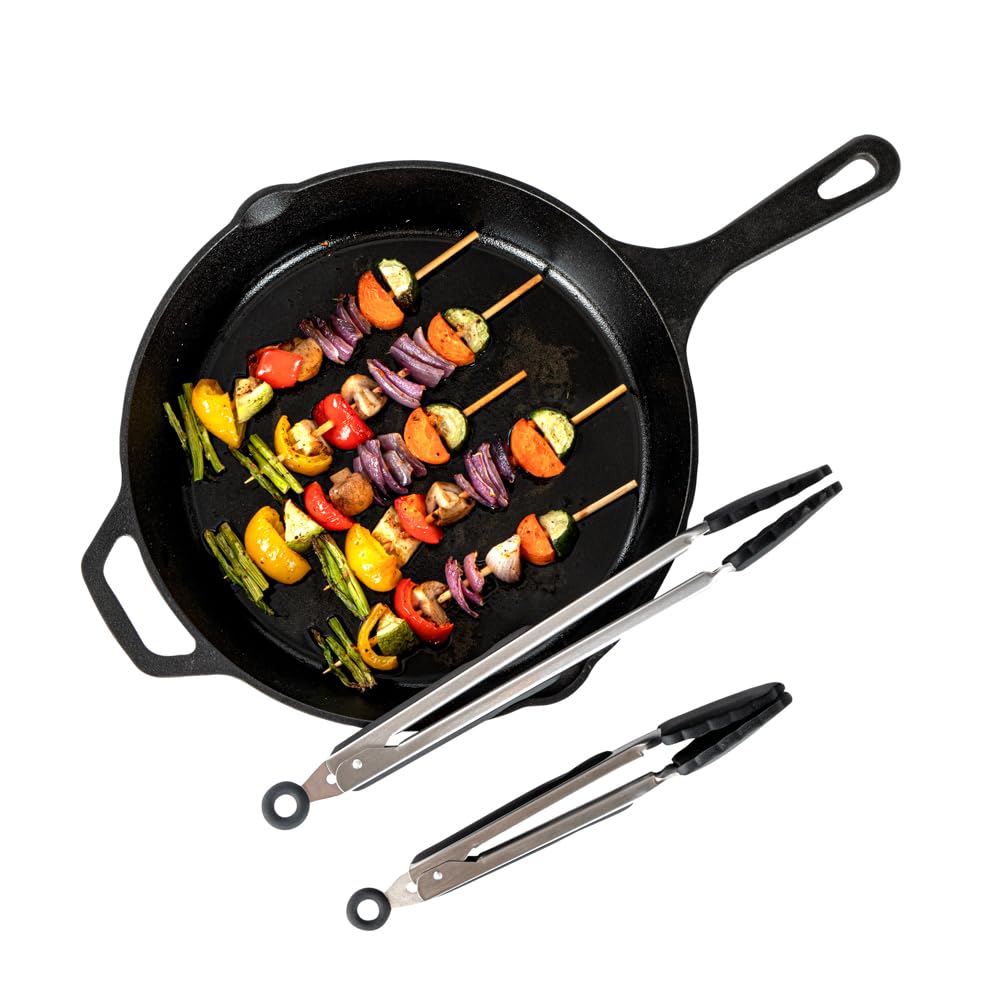 Black Stainless Steel Kitchen Tong Set (Set / Black)
