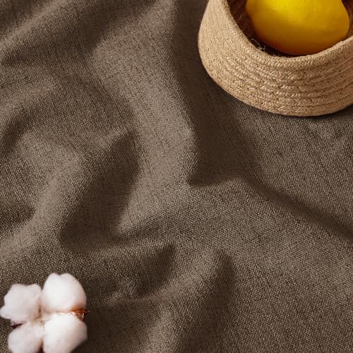 Brown 100% Blackout Curtains 63 Inch Long for Bedroom Bedroom (Brown / 52"W x 63"L (Pack of 2))
