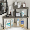Bathroom Counter Organizer Over Sink Organizer for Toiletries (Rustic Grey)