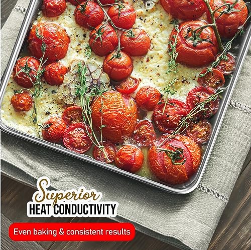Aluminum Baking Sheet Set (2 Pack / Half Sheet Pan/18"x13")