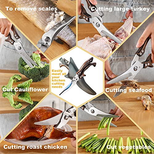 Kitchen Scissors (Bronzed+black)