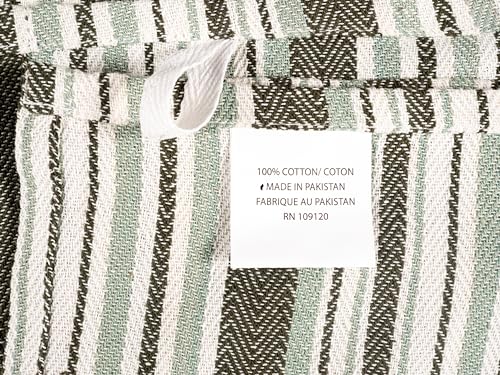 Assorted Flat Kitchen Towels (Olive / 18 x 28 - 10 Pack)