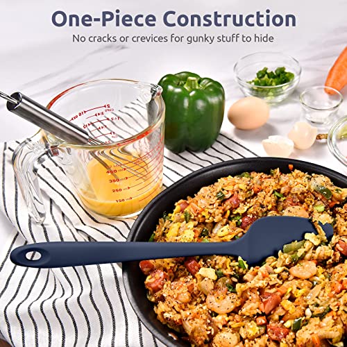 Silicone Spoon Spatula (Midnight Blue / 11.38in (spoon spatula))