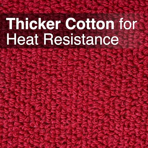 Terry Pocket Mitt & Hot Pad (2-Pack / Paprika Red)