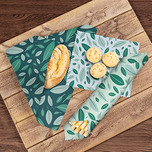 Reusable Beeswax Food Wraps (Boho Leaves)