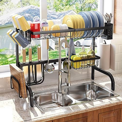 Over The Sink Dish Drying Rack (Black)