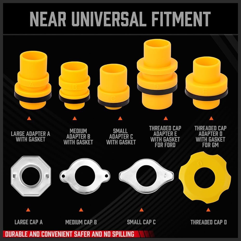 Ultimate No Spill Coolant Funnel Kit (19 PCS - Classic Edition)