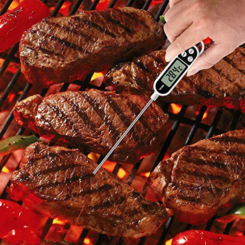 Digital Meat Food Thermometer for Cooking Kitchen BBQ (24.4 x 2.5 x 1.5 cm)