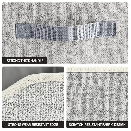 Trapezoid Closet Shelf Organizer (Light Gray / Large -3 Pack)