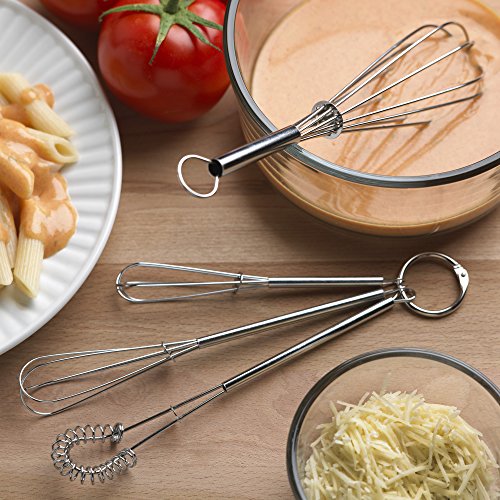 Mini Whisks Chrome Plated (Mini Whisks, Chrome plated - Set of 4)