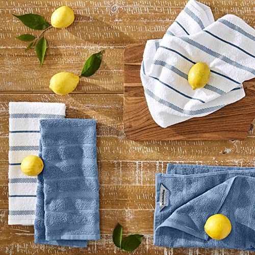Albany Kitchen Towel 4 (Blue Velvet / 16"x26")