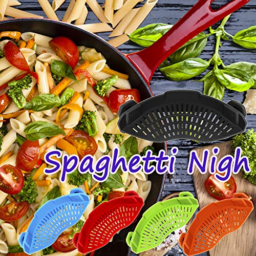 Clip On Pot Strainer Silicone (Gray / Standard 8.86 x 3.55 in)