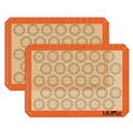 Best German Silicone Baking Mat (Half Sheet Macaron Baking Mat (Set of 2) / 11.625 x 16.5 inches (LxW) *2)