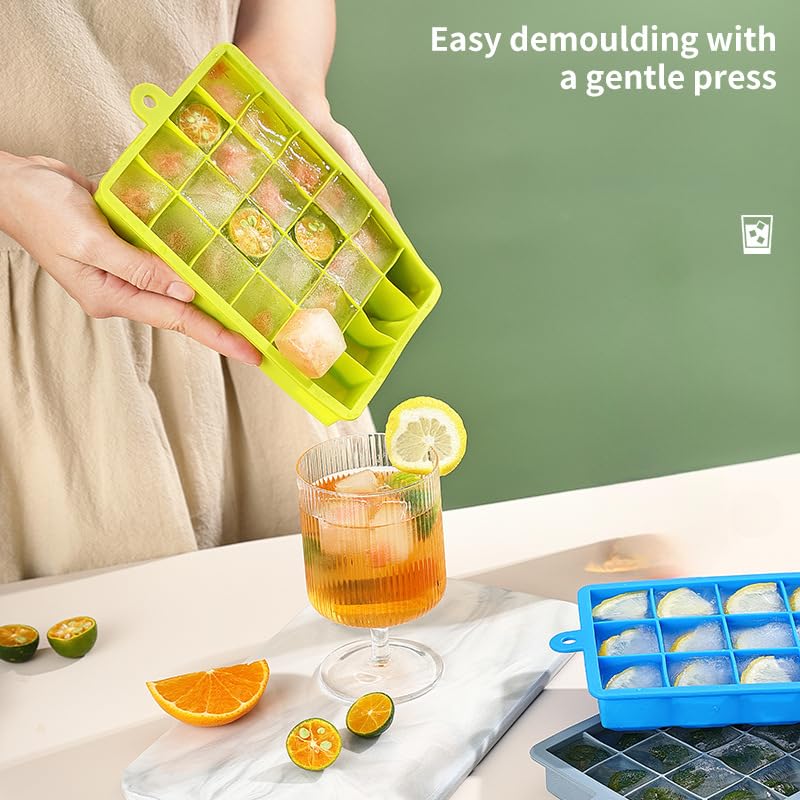 Ice Cube Tray with Lid and Bin