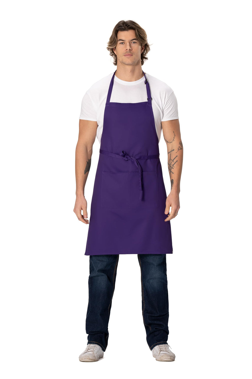 Unisex Butcher Apron (Purple)