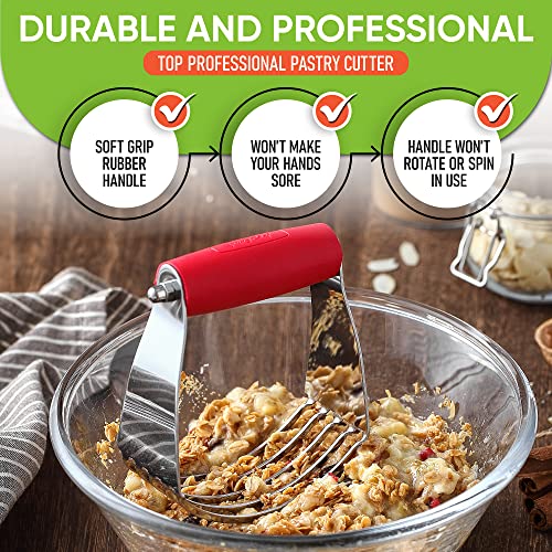 Medium Dough Blender Hand Tool (Red / 3" Medium)