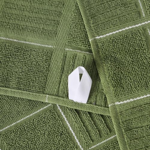Kitchen Towels and Dishcloths Set (Green)