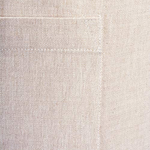 100% Cotton Solid Chambray Kitchen Set (Natural / Chef Apron)
