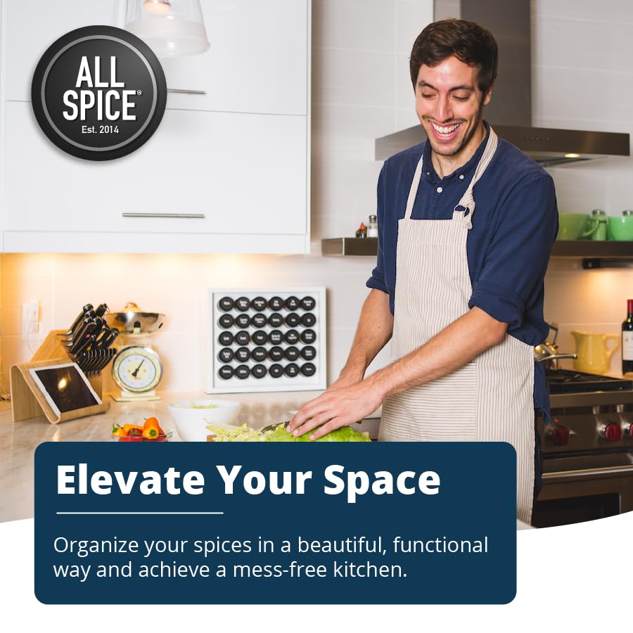 Spice Rack Organizer (60 Jar / Matte White)