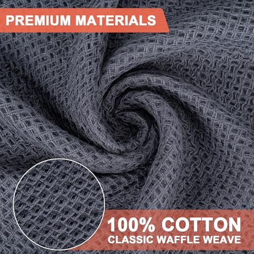6 Pack Dish Towels (Dark Grey / 13 x 28 - 6 Pack)