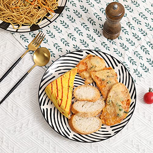Dinner Plates Ceramic Plate Set (10 inch / Black)