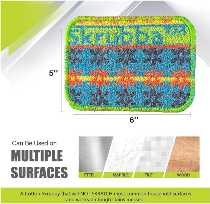 Skrubba 12 Pack Reusable Dish Scrubbers (Variety / 12-Pack)