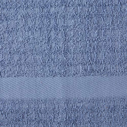 Basic Terry Collection Waffle Dishtowel Set (Solid Stonewash Blue / 15x26")