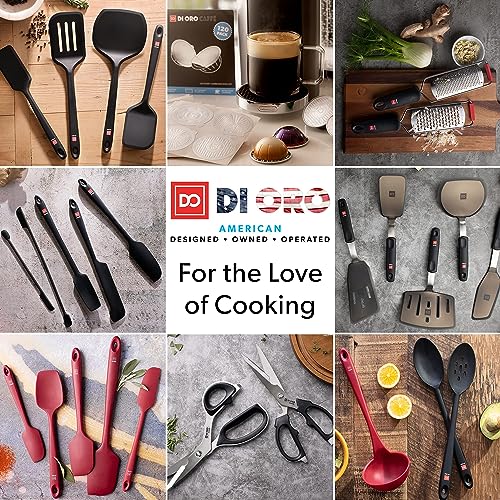 DI ORO Silicone Spatula Set (Black)