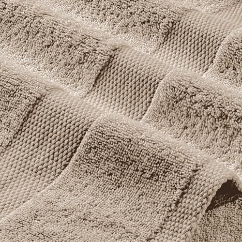 Wealuxe Taupe Bath Towels 24x50 Inch (Taupe / Bath Towels 6-Pack, 24x50 Inches)