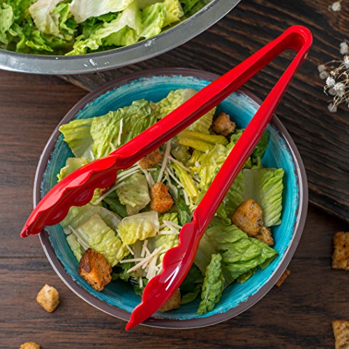 470905 Carly Salad Tong (9" Utility Tong / 1 Pack / Red)
