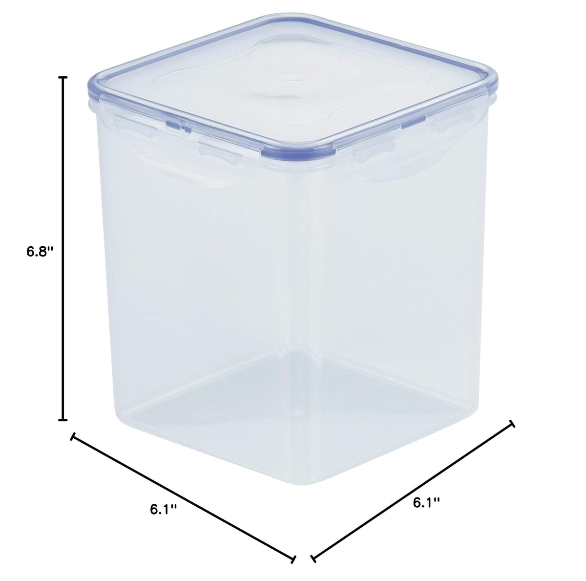 Lock & Lock Airtight Food Storage Container with Lid (Square - 88 Ounce / 11 Cup)
