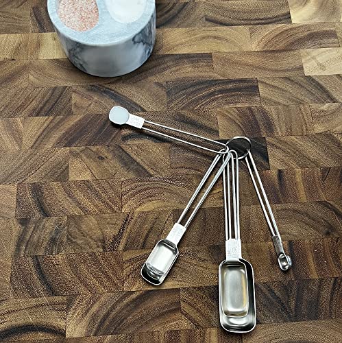 Stainless Steel Measuring Cup (10 Piece Cup and Spoon Set / Silver)