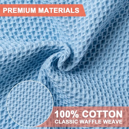 Kitchen Towels 6 (Sky Blue / 12 x 12 - 6 Pack)