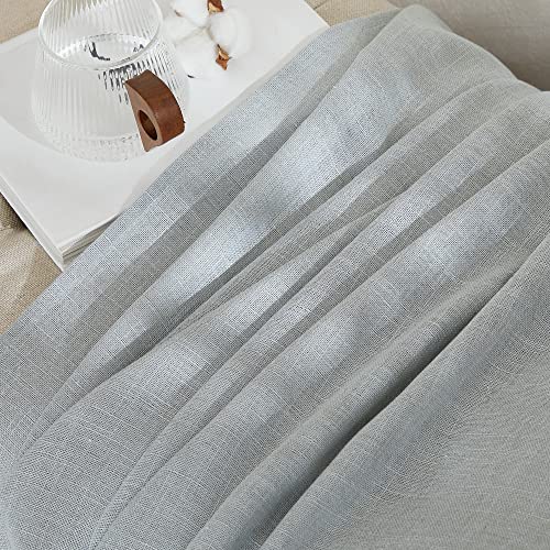 Linen Light Gray Curtains for Living Room (52"W x 84"L (Pack of 2) / Linen Light Gray)