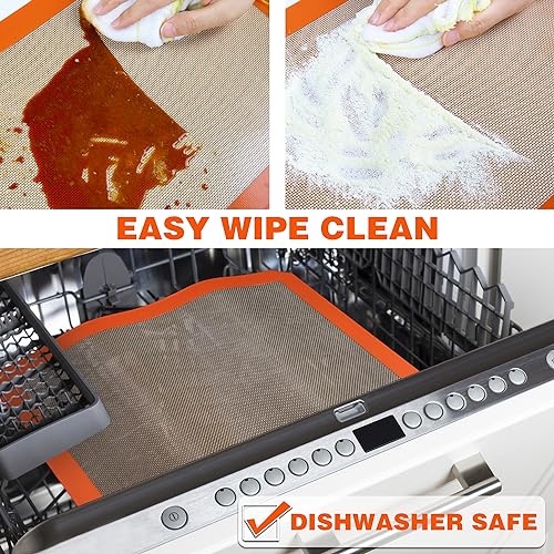 Best German Silicone Baking Mats (9x13 inch Cookie Sheet Liner (Set of 2) / 9 x 13 inches (LxW) *2)