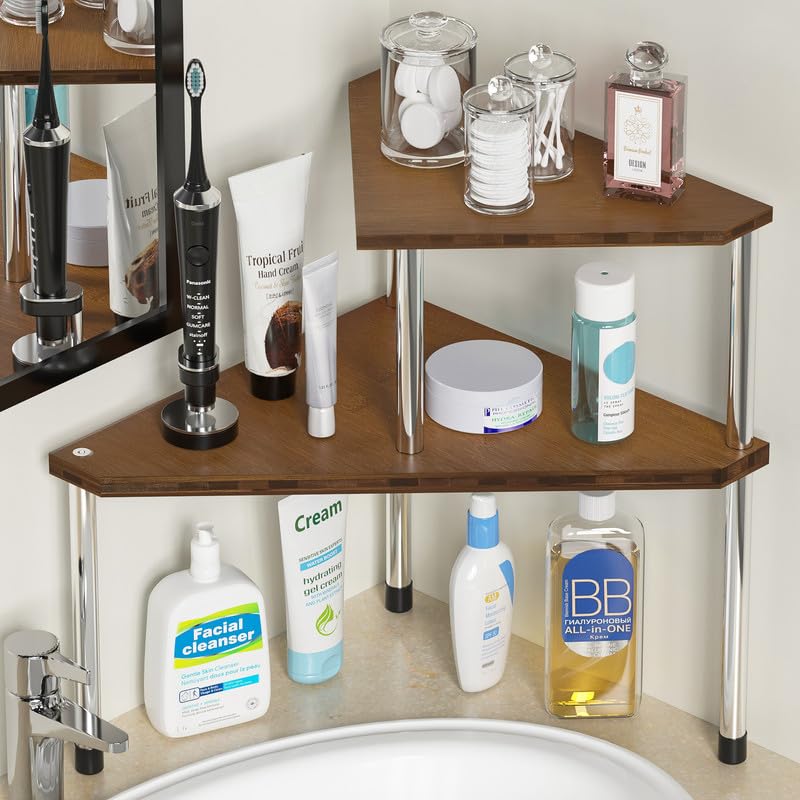 Bathroom Organizer Countertop (Brown)