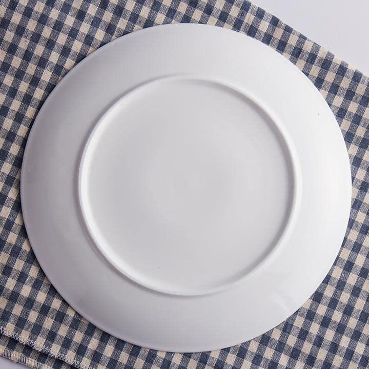 Porcelain Ceramic Plates 3 Pack Round Bone China Plates 7 (7-inch)
