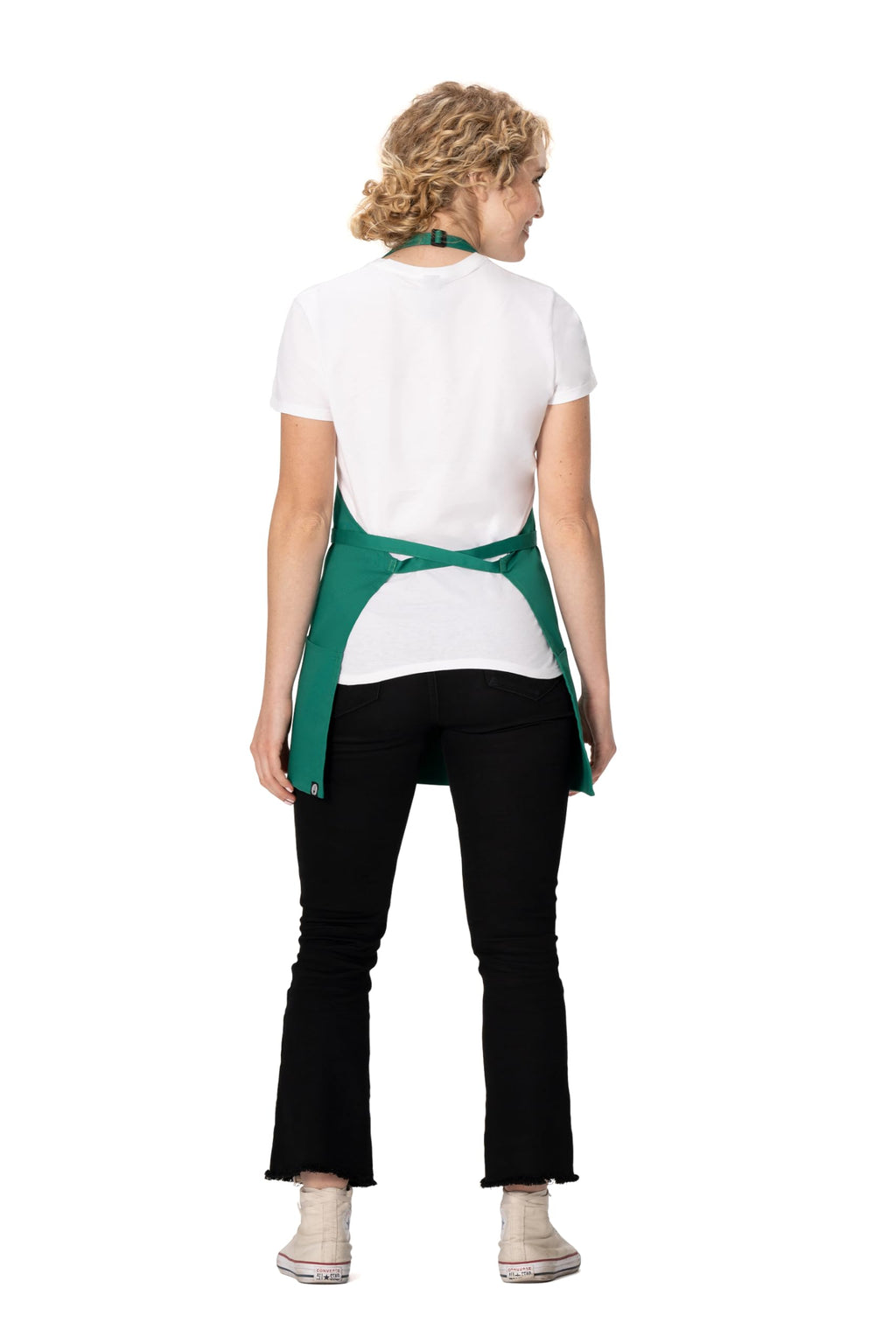 Unisex Three Pocket Apron (Kelly Green, 1 Pack)