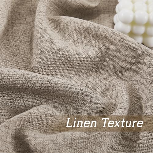 Sheer Curtains 108 inches (Z - Oatmeal / 52"W x 108"L (Pack of 2))