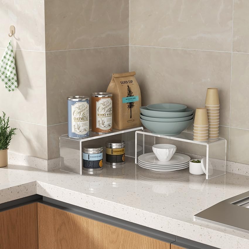 Cabinet Shelf Organizer (4 Pack)
