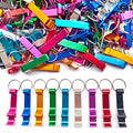 100Pcs Colored Aluminum Bottle Opener Keychain (100Pcs Aluminum Style)