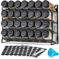 Spice Rack Organizer for Cabinet (Black)