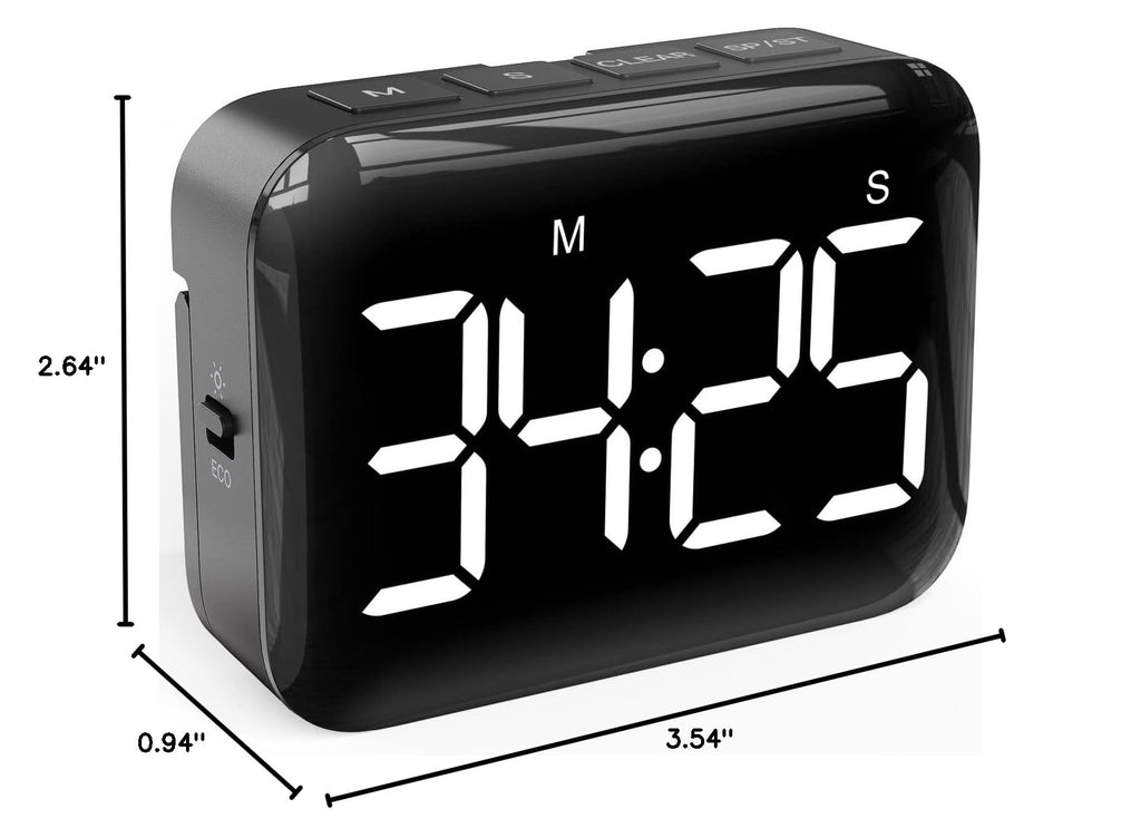 Digital Kitchen Timer (Dark Black)