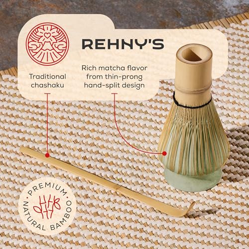 Rehny’s Matcha Whisk Set (Moltted Green)