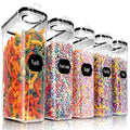 5PCS Large Cereal Containers Storage [4L (Pack of 5)