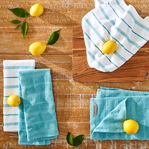 Albany Kitchen Towel 4 (Aqua / 16"x26")