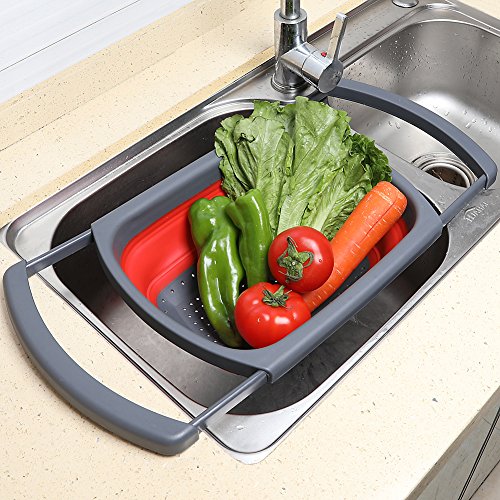 Colander Collapsible (Red)